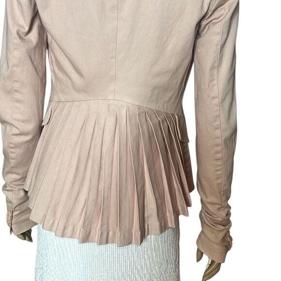 Preen Line Pink Blazer XS Pleated Back Fitted Jacket Cotton Stretch (312) - Picture 8 of 16